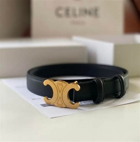 celine black leather belt|celine triomphe belt selfridges.